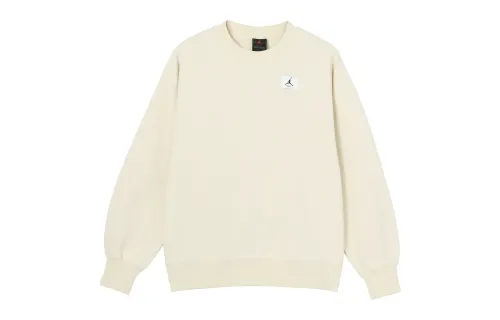 Jordan Flight Sweatshirts Women's Ecru Crew Neck Moderate Regular