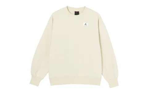Jordan Flight Sweatshirts Women's Ecru Crew Neck Moderate Regular