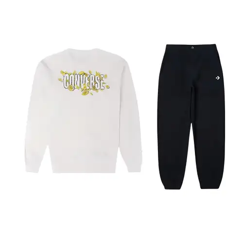 Converse Sweatshirt Sets Unisex Crew Neck Moderate