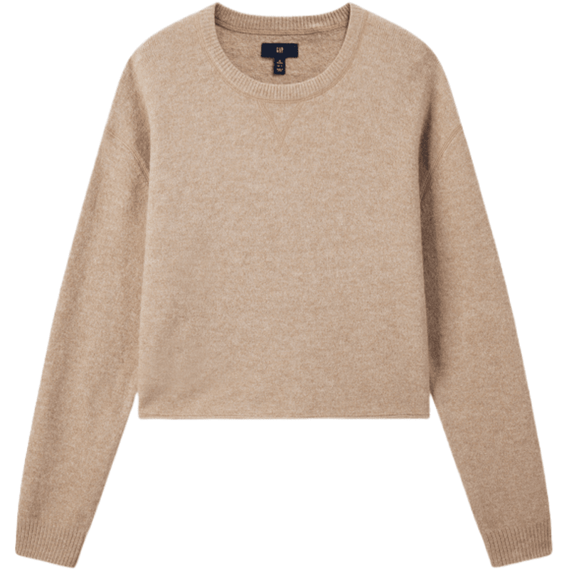 Женская футболка GAP трикотажная (бежевая)