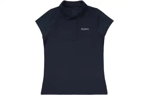 Nike Polo Shirts Women's Black Stand Collar Moderate Straight Fit