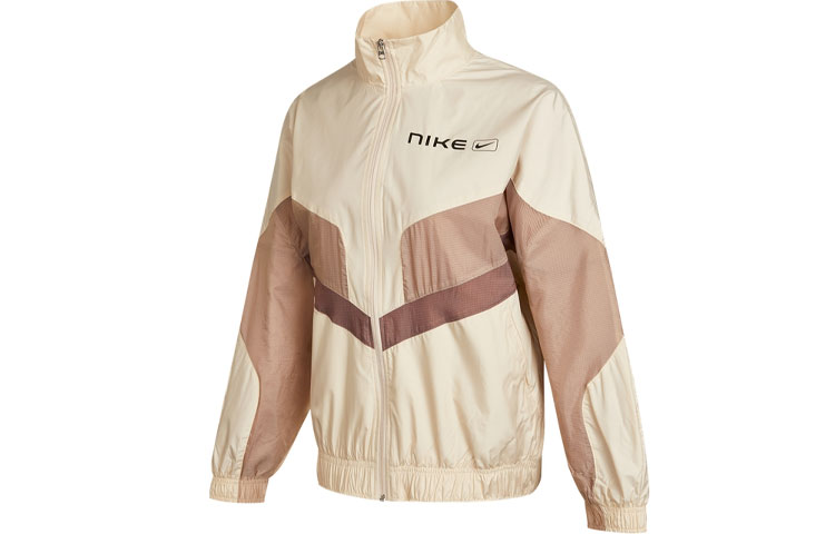 Nike Jackets Women's Khaki Stand Collar Moderate Other