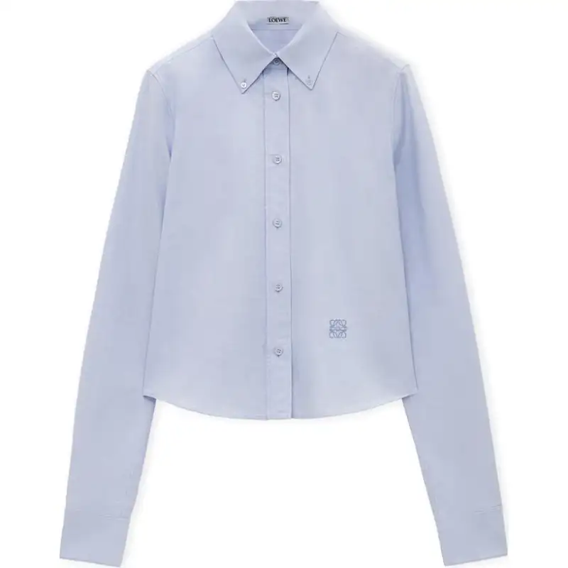 LOEWE FW24 Shirt Women's Soft Blue