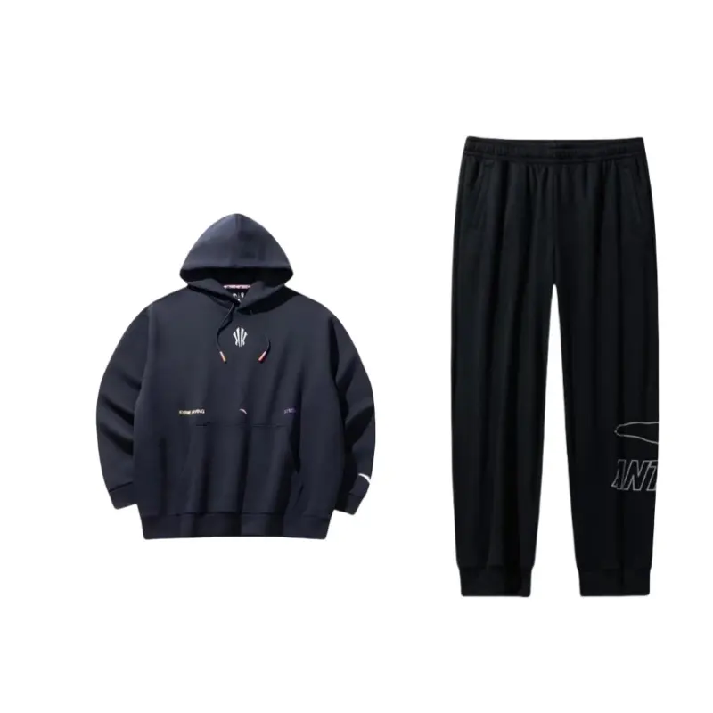 ANTA Sweatshirt Sets Unisex Hooded Moderate