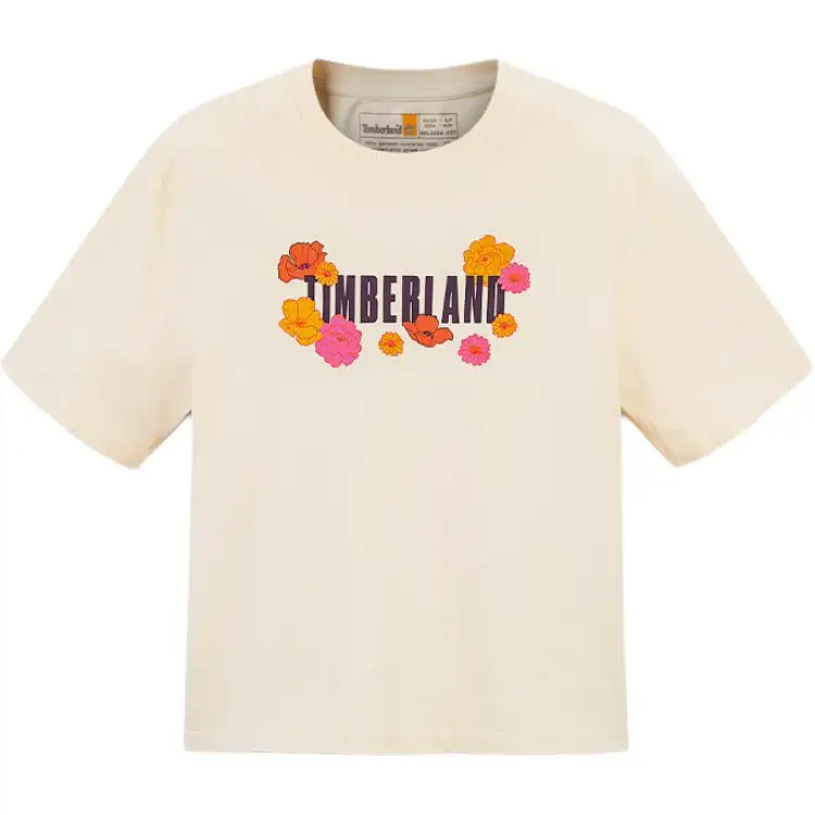 Timberland Drop Shoulder Sleeve T Shirt Women's Light Brown