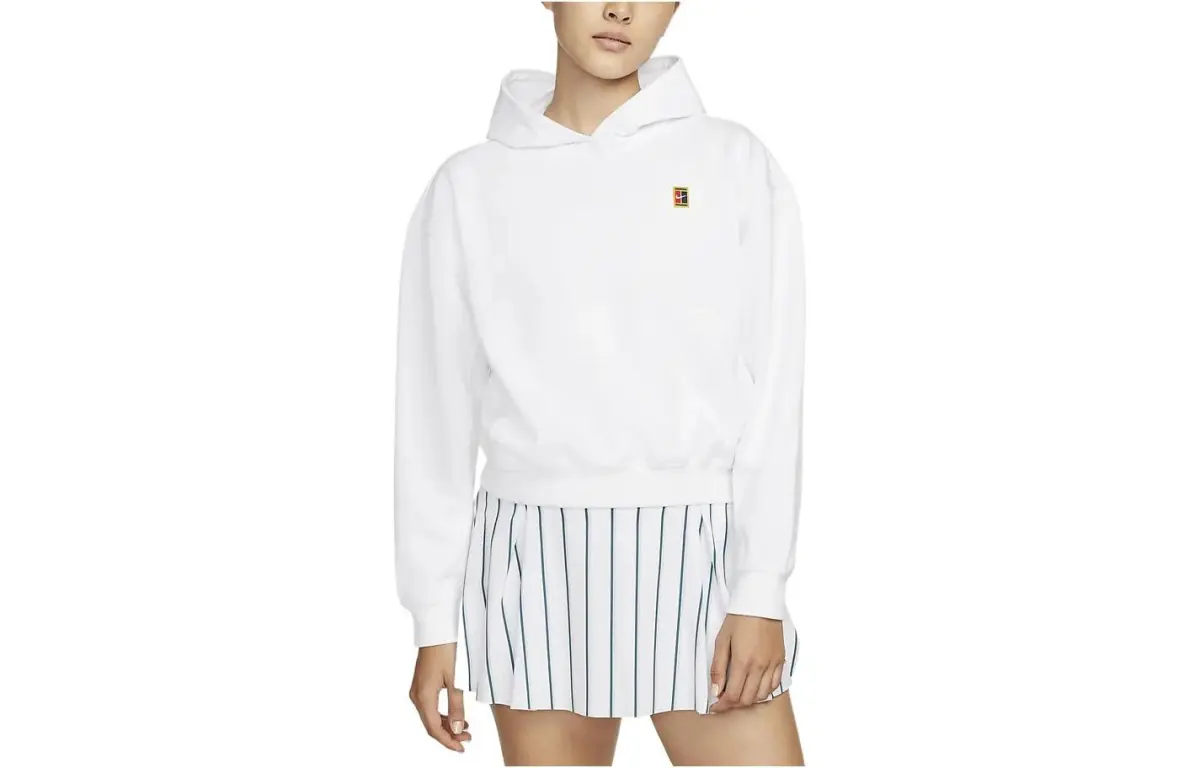 Nike Sweatshirts Women's White Hooded Moderate Regular