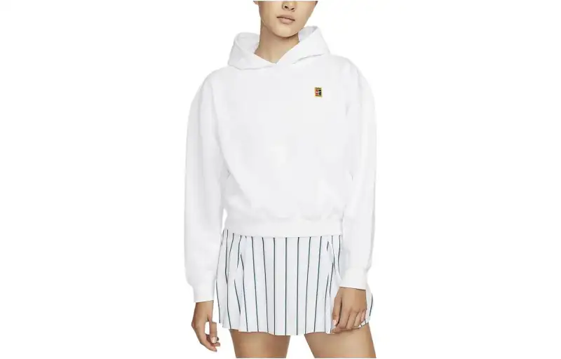 Nike Sweatshirts Women's White Hooded Moderate Regular