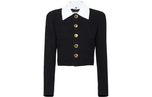 MIU MIU Jackets Women's Black Lapel Moderate Other