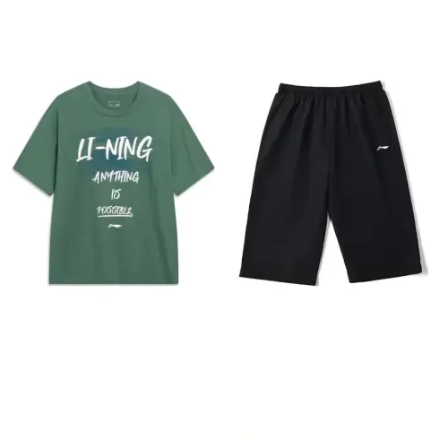 Li Ning Casual Sportswear Men's Crew Neck Moderate