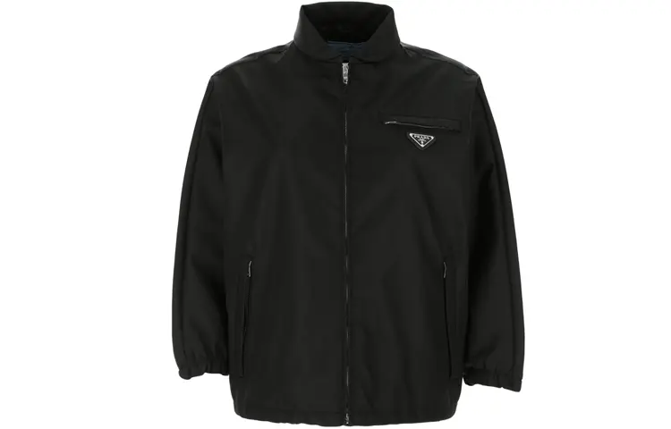 PRADA Jackets Women's Black Lapel Moderate Other