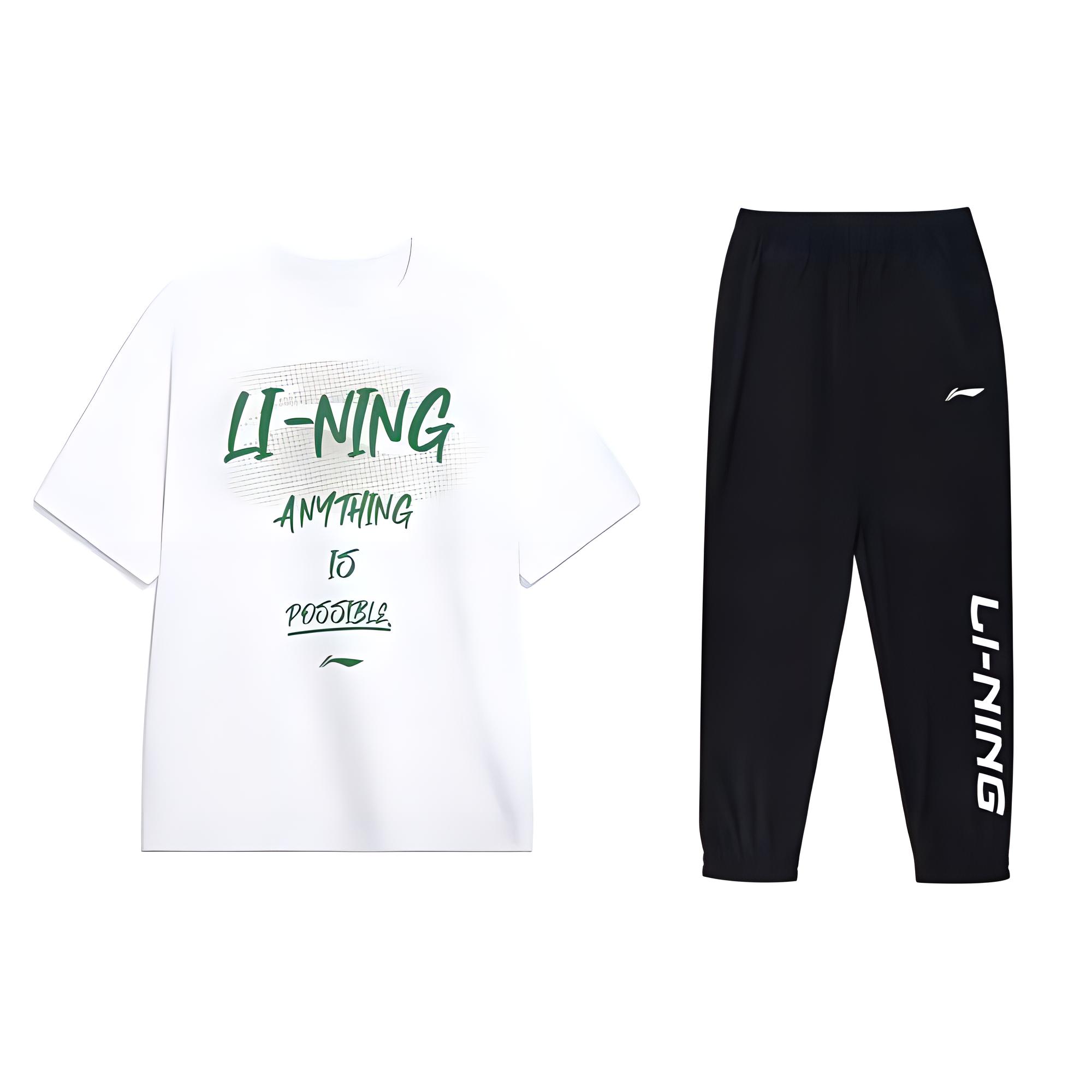 Li Ning Casual Sportswear Men’s Crew Neck Moderate