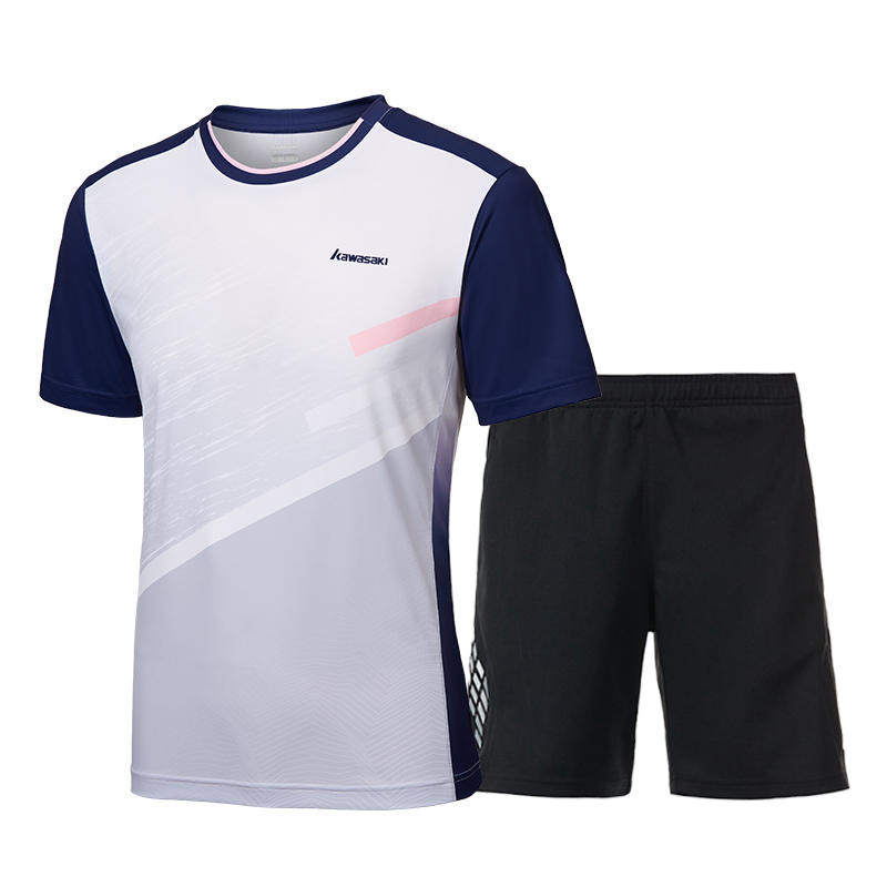 Kawasaki Kawasaki, breathable quick dry comfortable shorts for badminton, uniform, with short sleeve