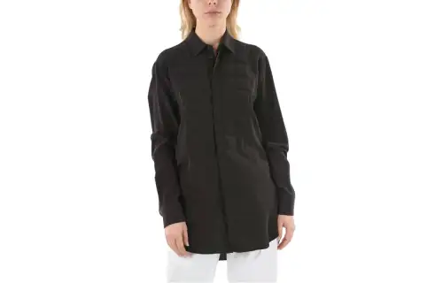 Bottega Veneta Bottega Veneta Solid Color Padded Details Long Sleeve Shirt Women's