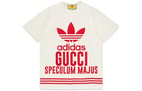 GUCCI Pre Owned 2010s X Adidas Trefoil Crewneck T shirt