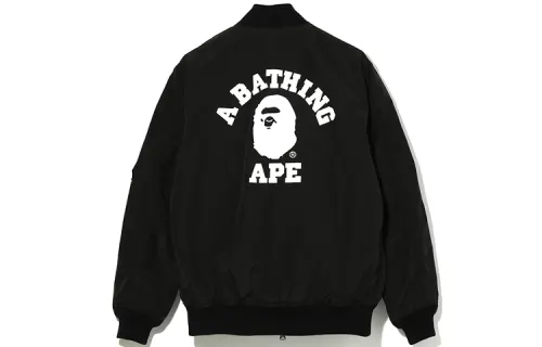 A BATHING APE Head Series Jackets Women's Baseball Collar Moderate Other
