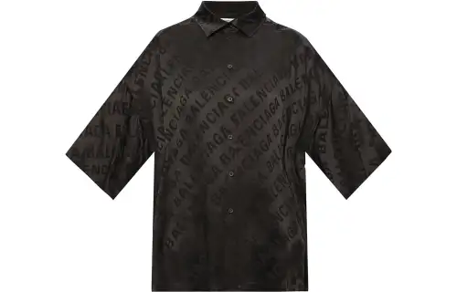Balenciaga Shirts Women's Black Polo Collar Moderate Other