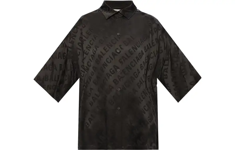 Balenciaga Shirts Women's Black Polo Collar Moderate Other