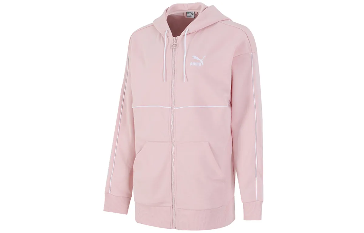 PUMA Jackets Women's Pink Hooded Moderate Other