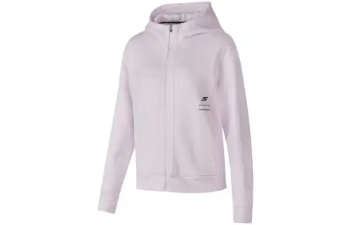 Skechers Sweatshirts Women's Tranquil Orchid Purple Hooded Moderate Cardigan