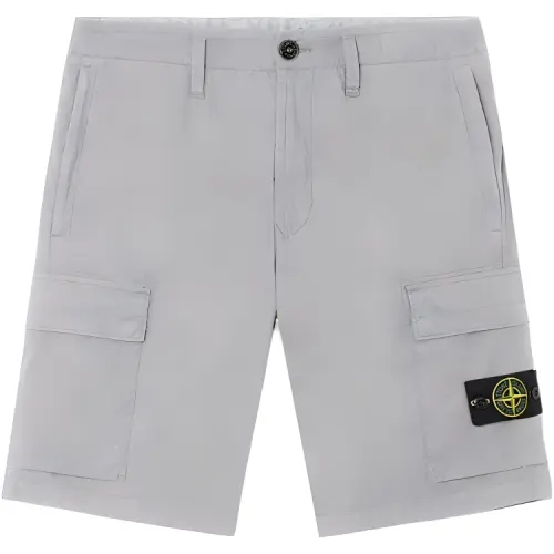 STONE ISLAND Logo Patch Cargo Shorts