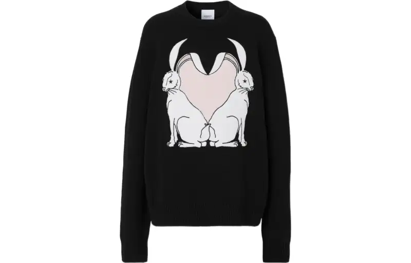 【Previous Season】rabbit-intarsia wool jumper