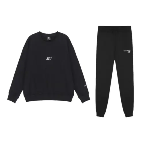 New Balance Sweatshirt Set Unisex Black