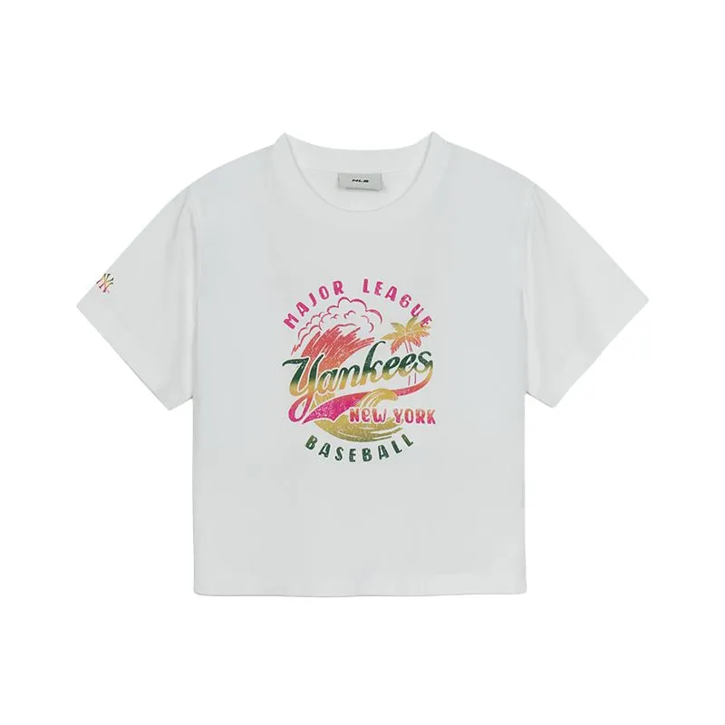 MLB New York Yankees T Shirt Women's Ecru
