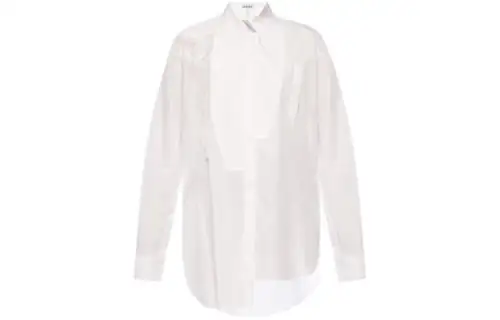 LOEWE Shirts Women's White Lapel Moderate Other