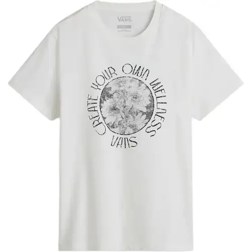 Vans Drop Shoulder Sleeve T Shirt Women's White