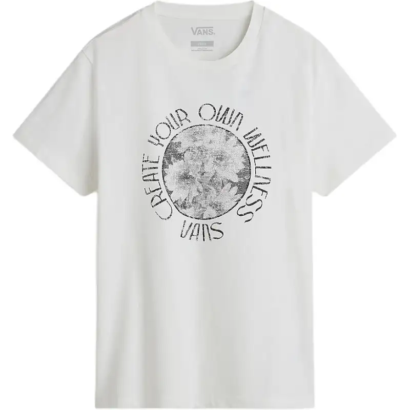 Vans Drop Shoulder Sleeve T Shirt Women's White
