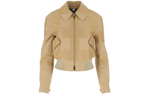Burberry Jackets Women's Khaki Lapel Moderate Other