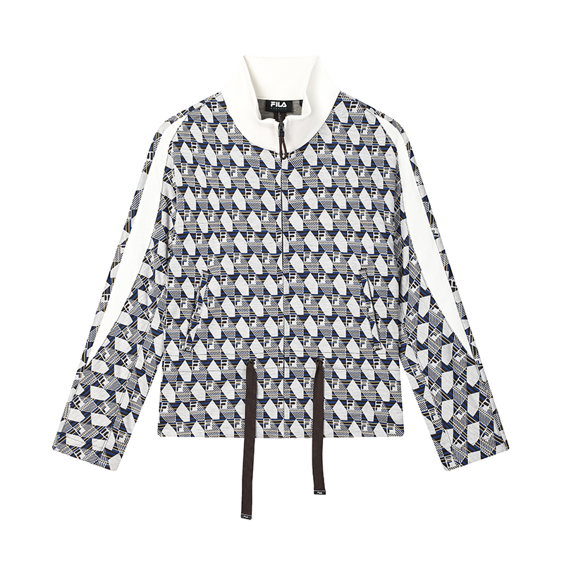 Женский лонгслив Fila Knit Zip Top (разноцветный)