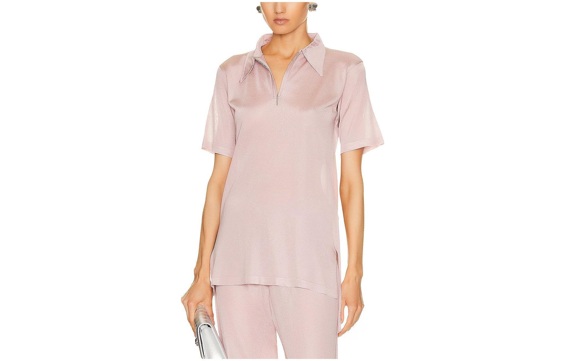 Maison Margiela Asymmetric Hem Polo Shirt