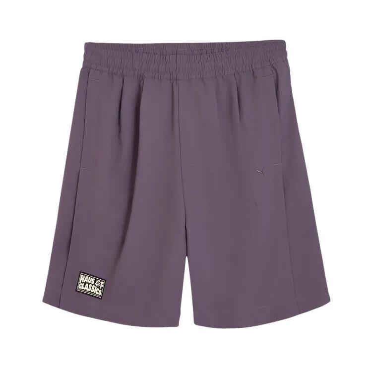 PUMA SelectWOVEN Casual Shorts Unisex Charcoal Gray Purple 46