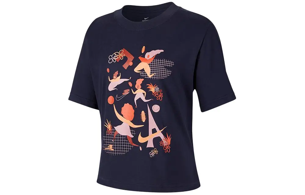 Nike Regular T Shirt Women's Navy Blue