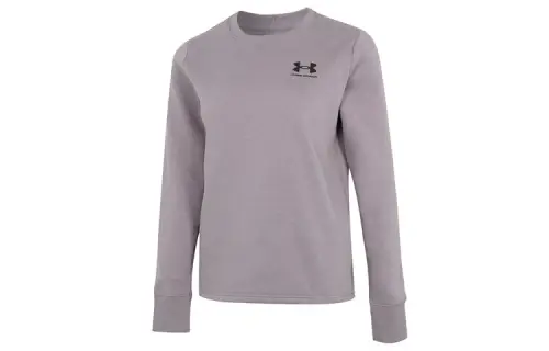 Under Armour Rival Fleece Sweatshirts Women's Light Purple Crew Neck Moderate Other