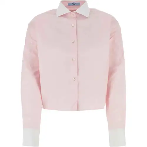 PRADA Logo embroidered Cotton Shirt