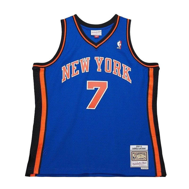 Mitchell & Ness x NBA joint model New York Knicks SWINGMAN Fan Edition SS25 Carmelo Anthony Sports Comfortable Loose Lightweight Breathable Pullover Basketball Vest Men's Blue
