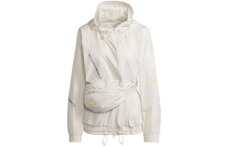 Adidas Jackets Women's White Hooded Moderate Other