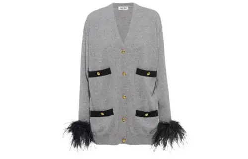 MIU MIU FW22 Cashmere Sweater Women's Gray