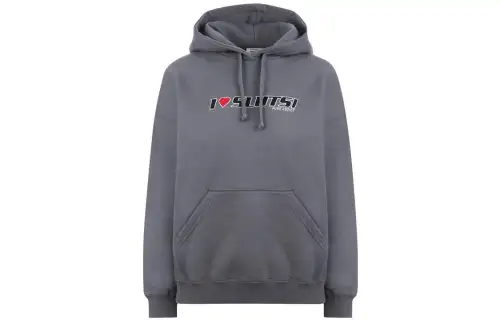Vetements Sweatshirts Women's Gray Hooded Moderate