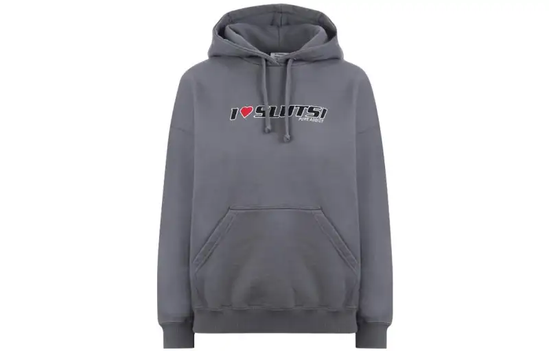 Vetements Sweatshirts Women's Gray Hooded Moderate