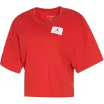 Jordan Drop Shoulder Sleeve T Shirt Women's Red