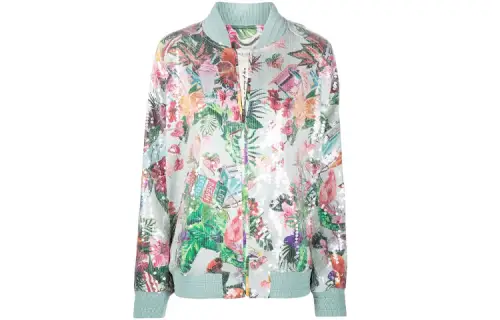 【Previous Season】floral-print bomber jacket
