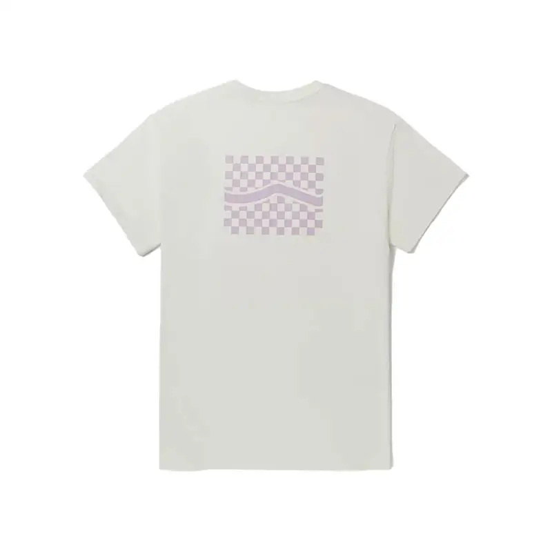 Vans T Shirts Women's Ecru Crew Neck Moderate Straight Fit