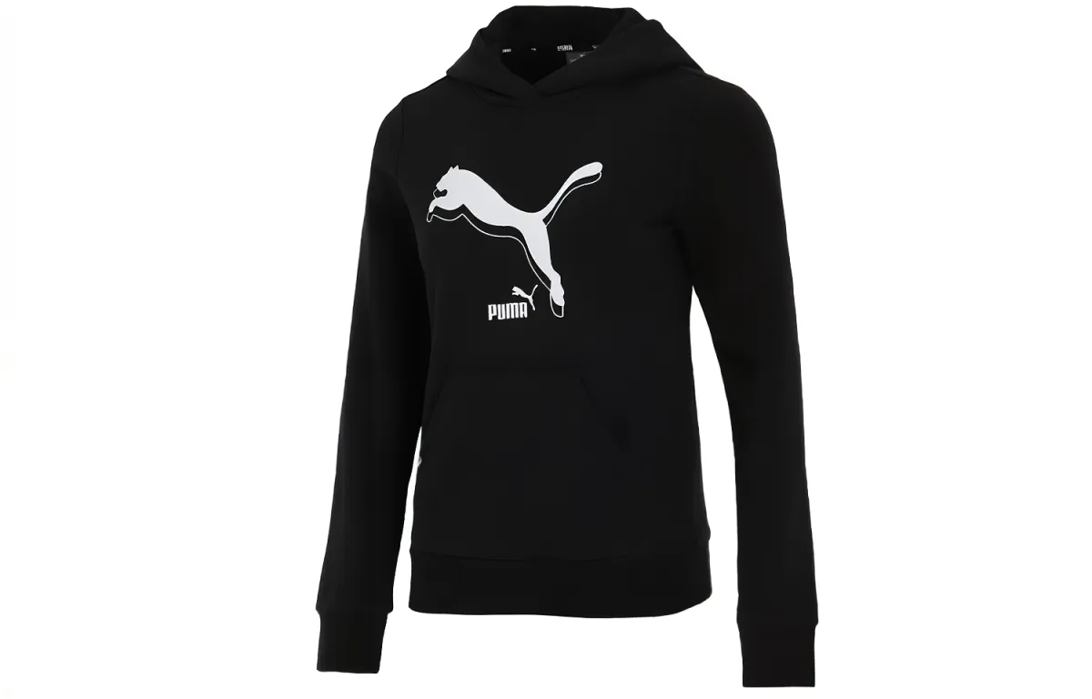 PUMA Sweatshirts Women's Black Hooded Moderate Other