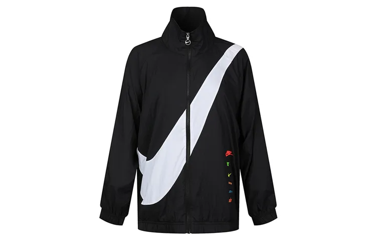 Nike Jackets Women's Black Stand Collar Moderate Other