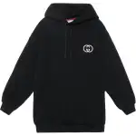 GUCCI Sweatshirts Women's Black Hooded Moderate Regular