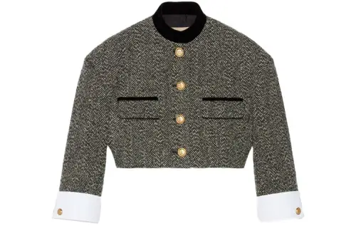 GUCCI Jackets & Coats Women's Black White