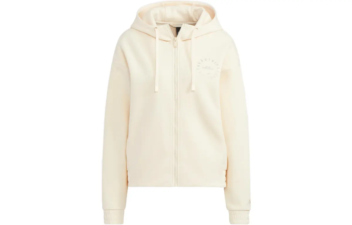 Adidas Sweatshirts Women's Ecru Hooded Moderate Regular